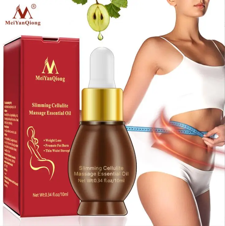 MeiYanQiong Slimming Massage Essential Oil Weight Loss Accelerating Fat Burning Promote Metabolism Slimming Waist Firming Body