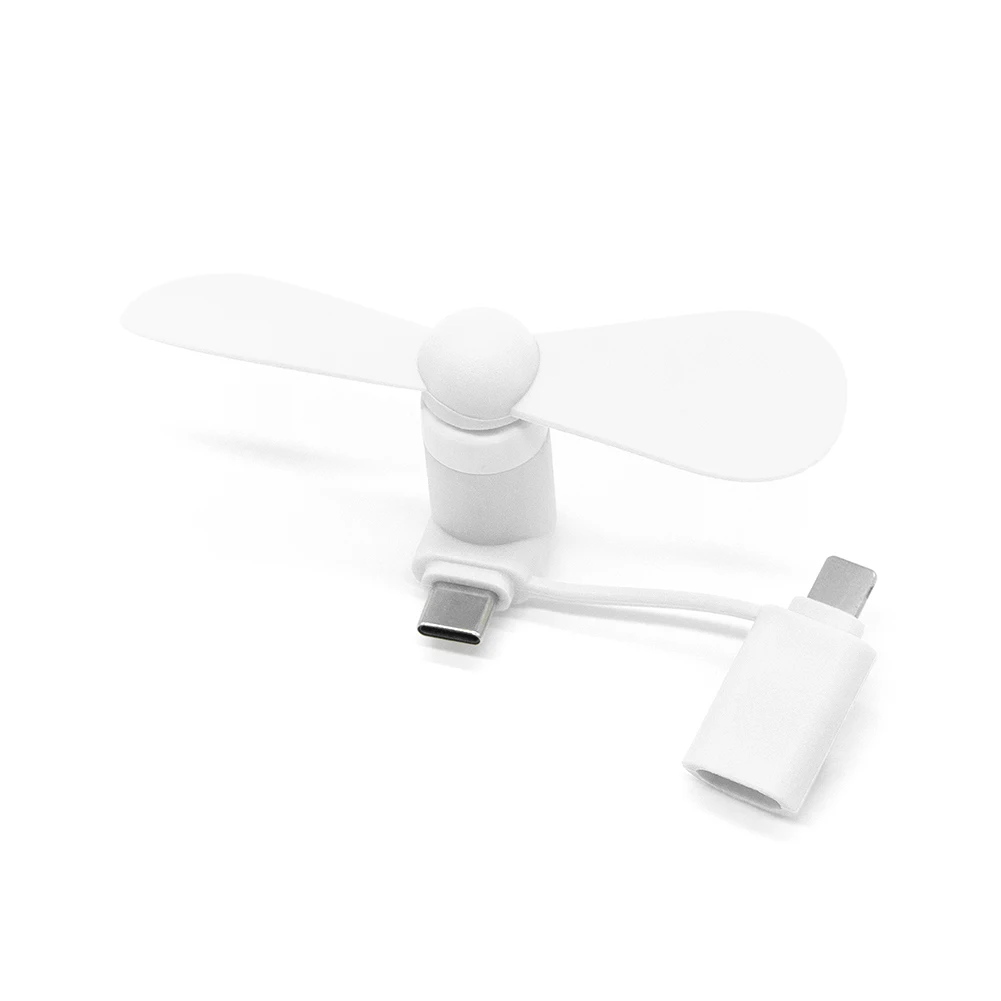 Fast Delivery Promotion Gift Mobile Phone Portable 2 in 1 USB Mini Mobile Phone Fan
