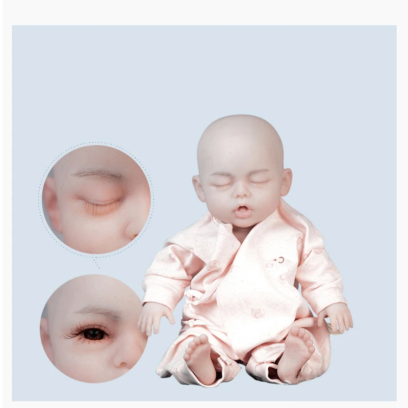 Realistic Baby Doll Lifelike Baby Reborn Girl Soft Silicone Newborn Toys 22 Inch Reborn Baby