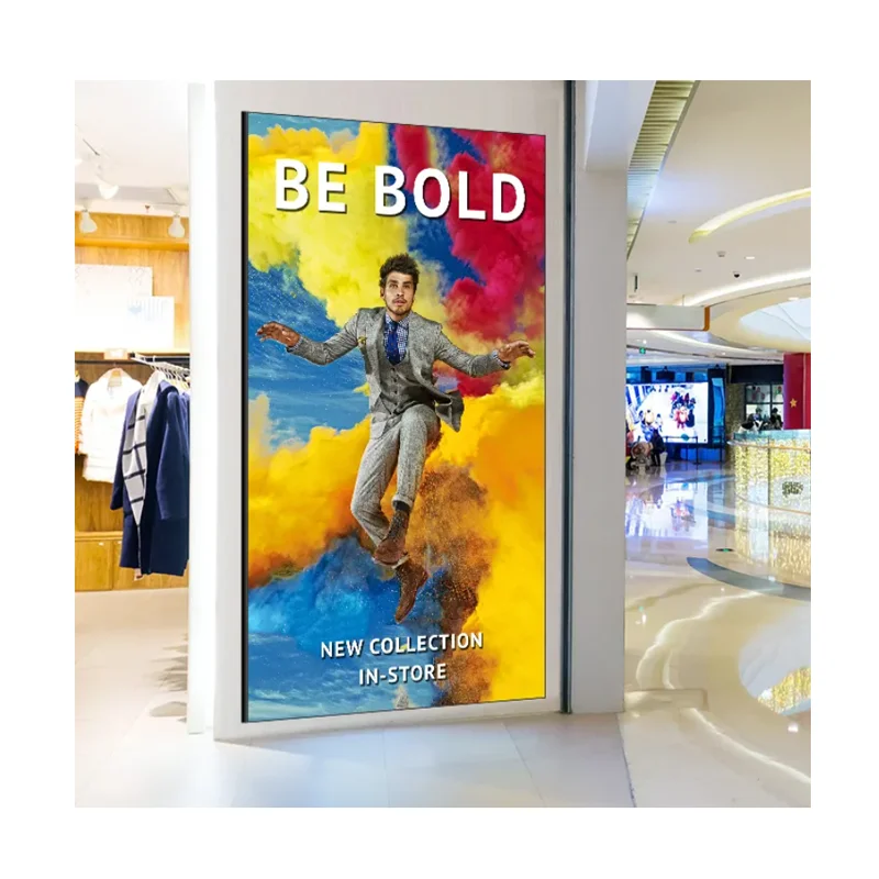 Ultra thin hd led wall screen P1.5mm 4k 8k led window display led screen for indoor advertising