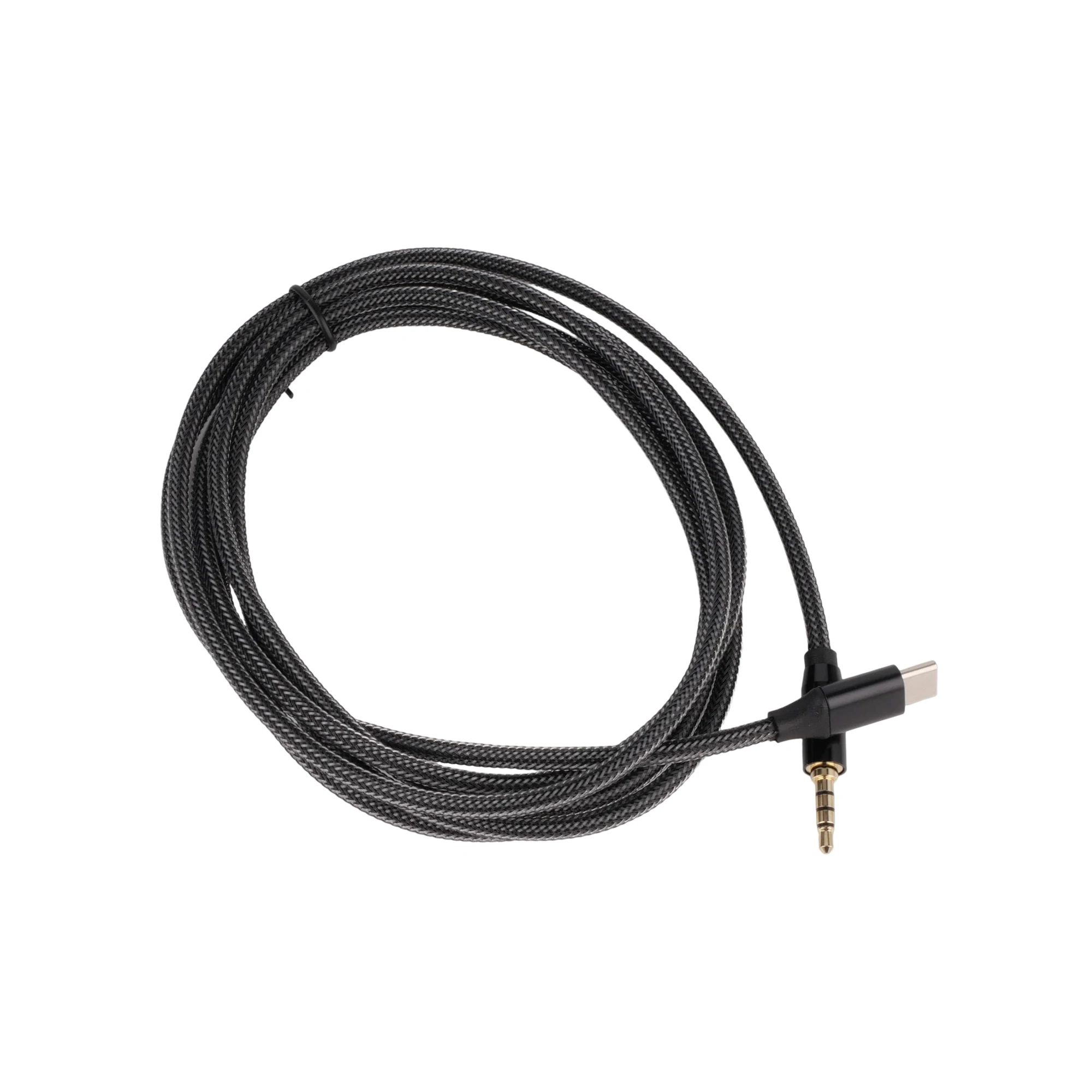 Nylon Braided 3.5mm Male Jack Audio Cable to Type C male Extension cable for sale