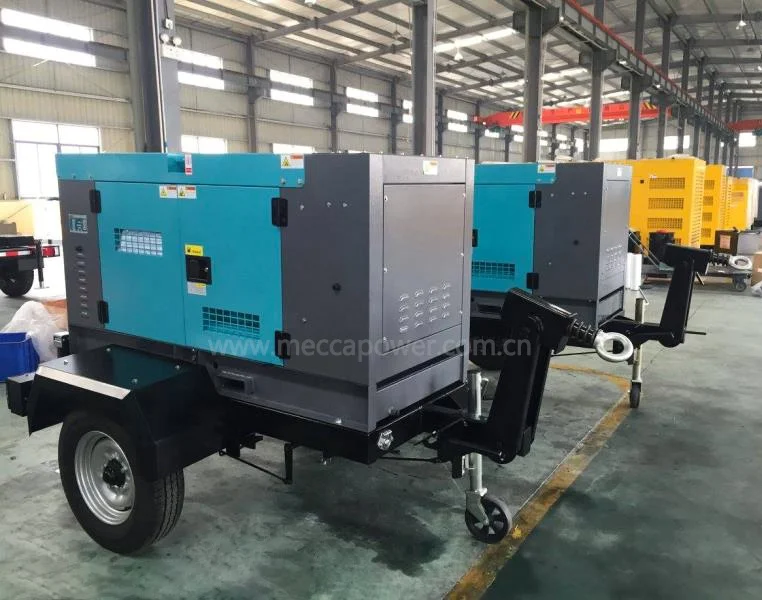 200KVA 225KVA Trailer Mounted Silent Doosan Daewoo Diesel Power Generator for Mining