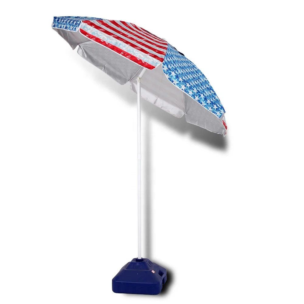 Wholesale Custom Design  Beach Umbrella  Free Sample Sun Umbrella Potable Beach Umbrella Beach