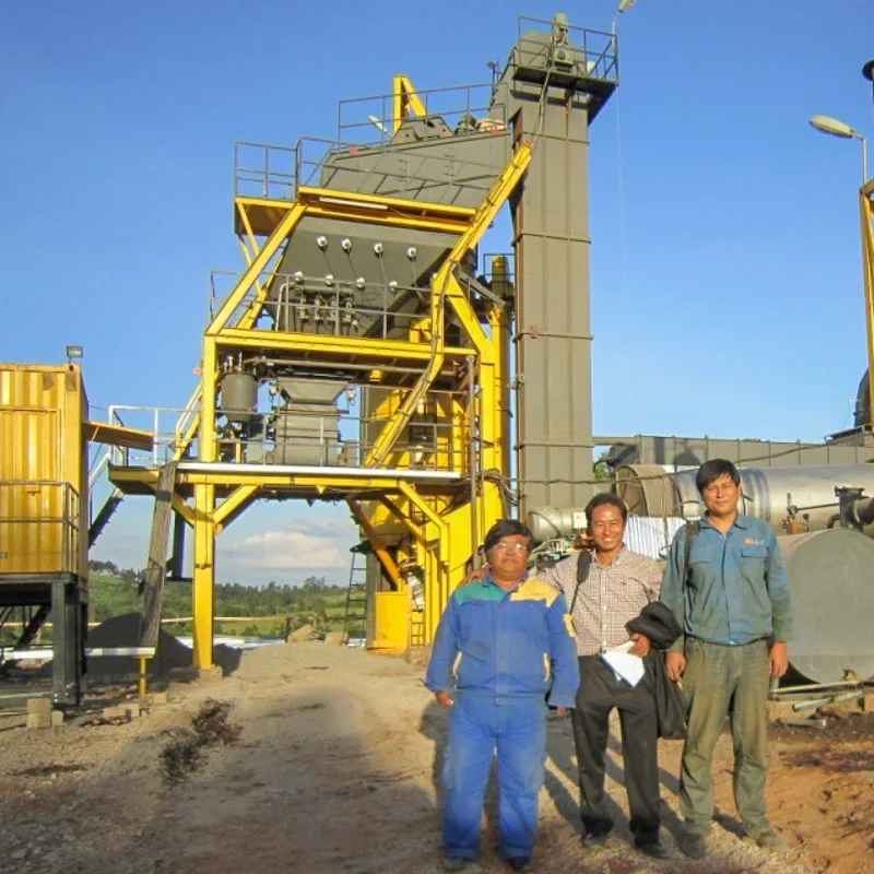 Portable Asphalt Mixing Plant Mobile Asphalt Mixers with Dust Filter Bag