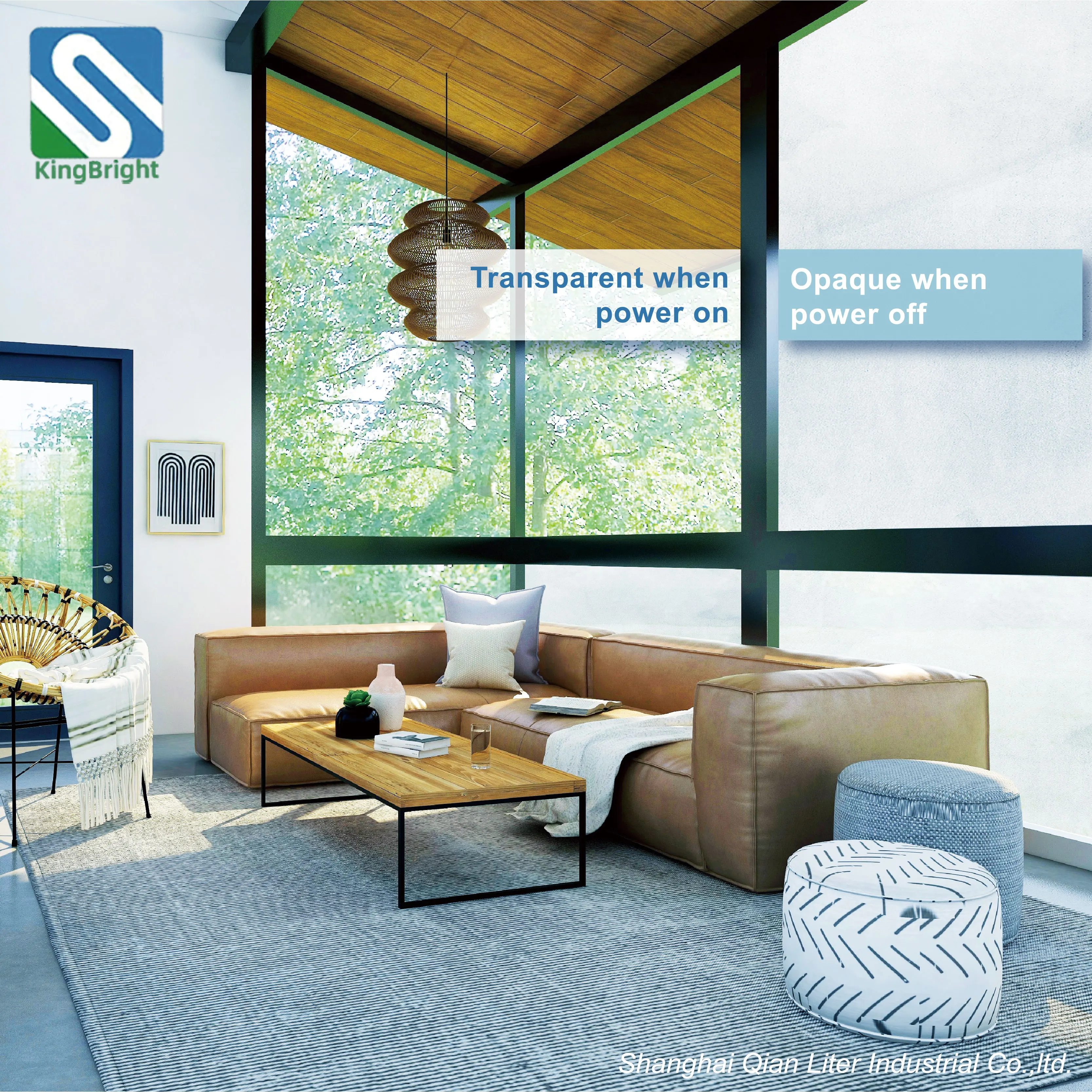 2022 Switchable pdlc glass film automotive frosted smart glass film window sticker