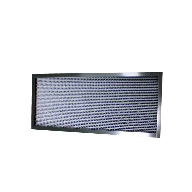 Industrial Filtration Equipment Environmental Glass Fiber Hepa Air Filter With Clapboard