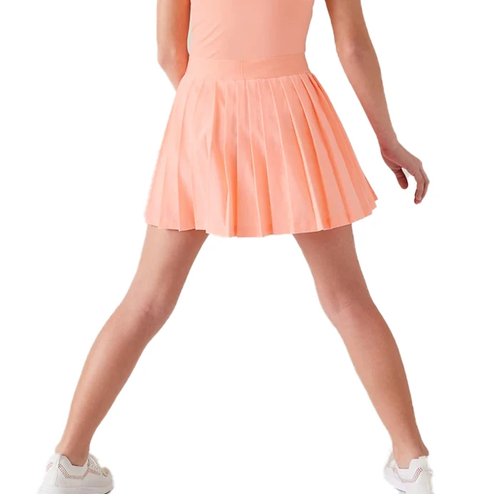 Custom Design Children Kids Elastic Band Ball Pocket Golf Dress Junior Pleated Flared Skirt Tennis Dress For Girls