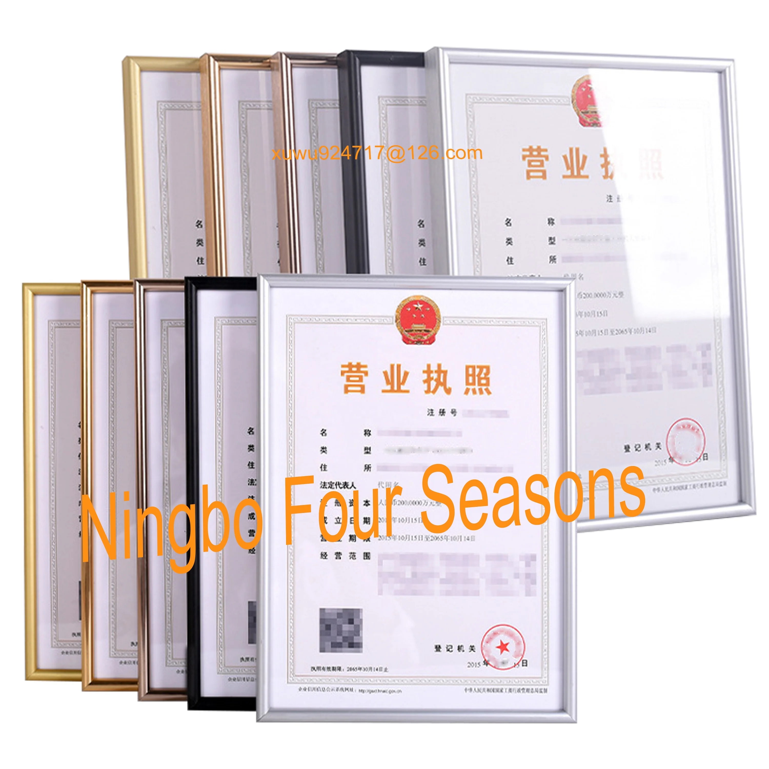 Hot Sell Photo Picture Frame Metal Aluminum Alloy Photo Frame With Glass Plexiglass