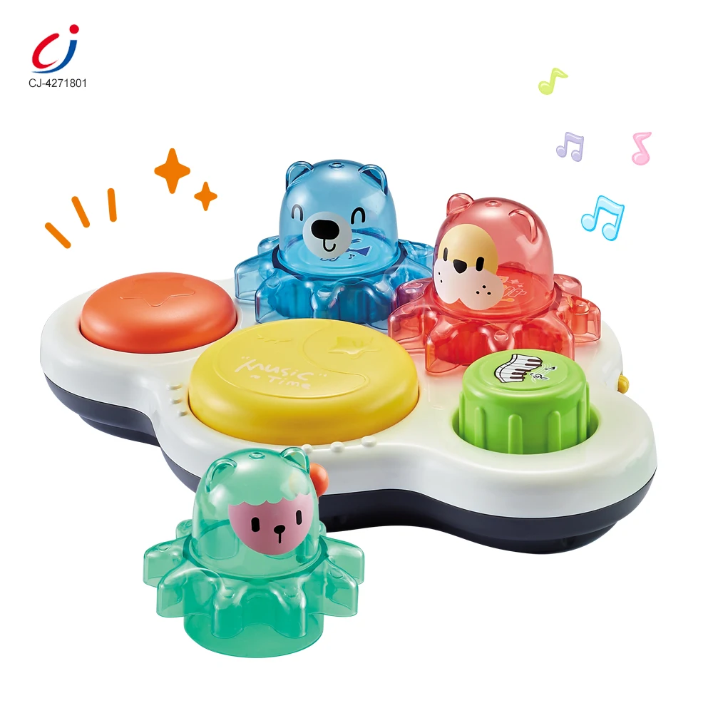 Chengji drum toy infant early education musical instrument electric multifunctional acousto-optic hand clapping drums for baby