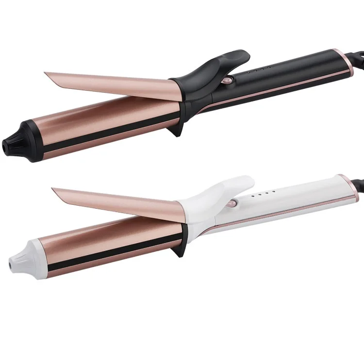 
Factory wholesale personal care professional ceramic tourmaline barrel curly iron bar curler and clip 