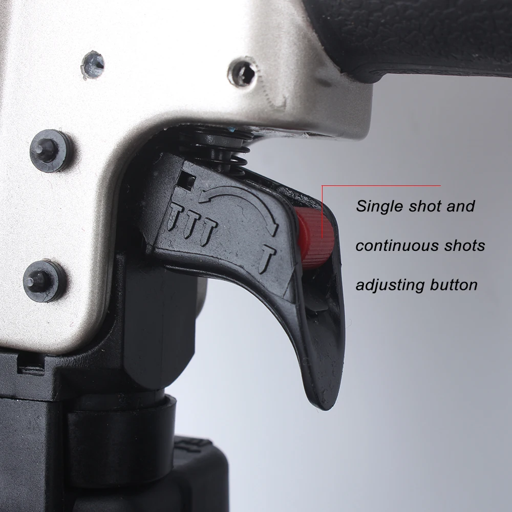 CN90B Pneumatic Coil Nail Gun Pneumatic Industrial Coil Nailer Efficient Light Roll Nail Gun For Pallet  Nail Depth Adjustable