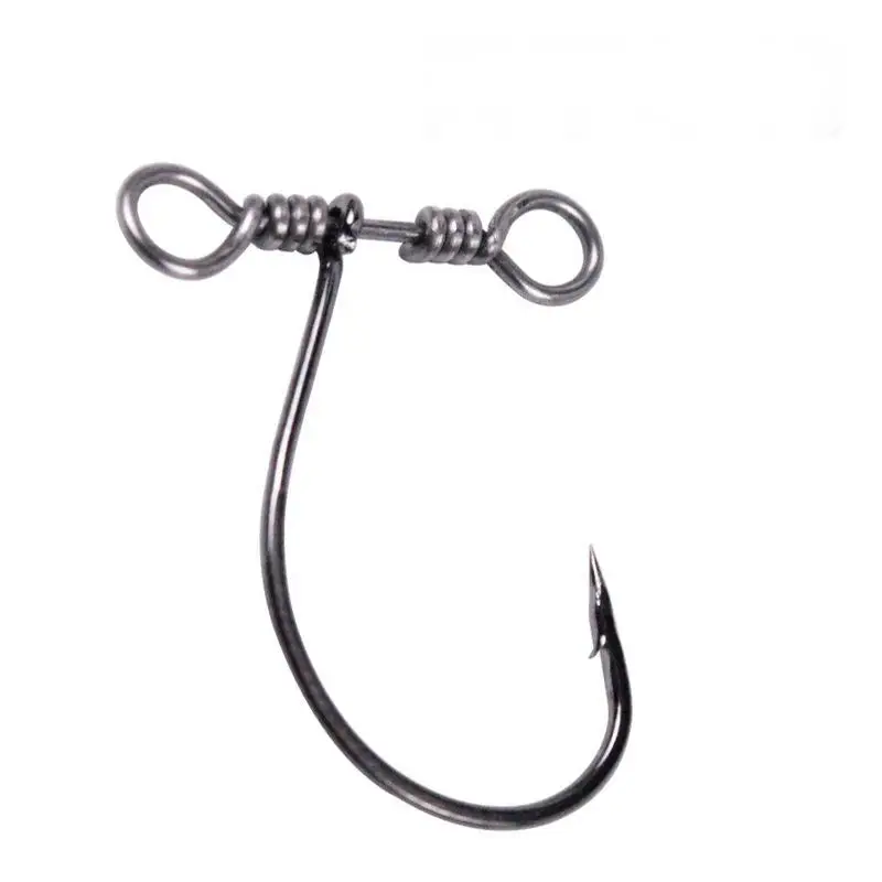 NEW OEM Fish Hook Barb Barbed Crank Hooks Accessories Feeder Snaps Pin Bearing Connector for Rolling Swivel Fishing