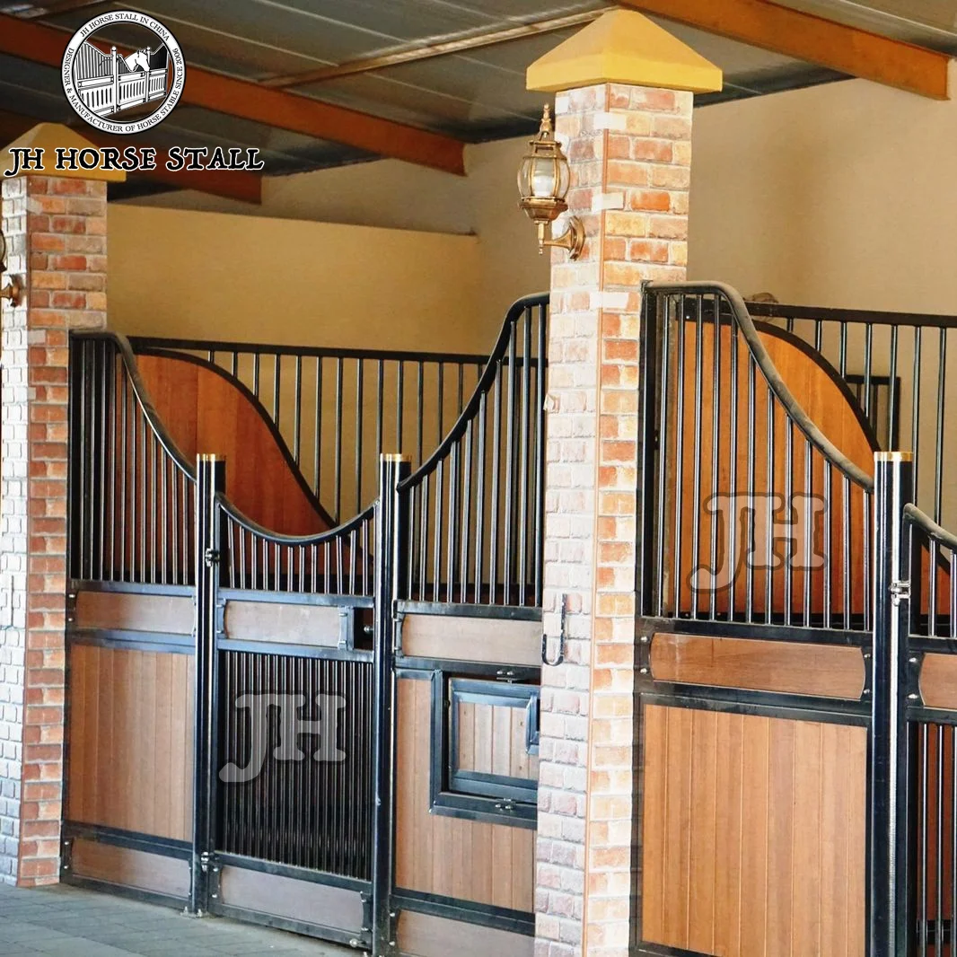 Customized Portable Bamboo Wooden Prefabricated Horse Stable Door for Sale