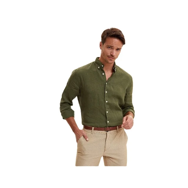 
Defacto New Season Apparel Linen Long Sleeve Regular Fit Shirt For Sale 