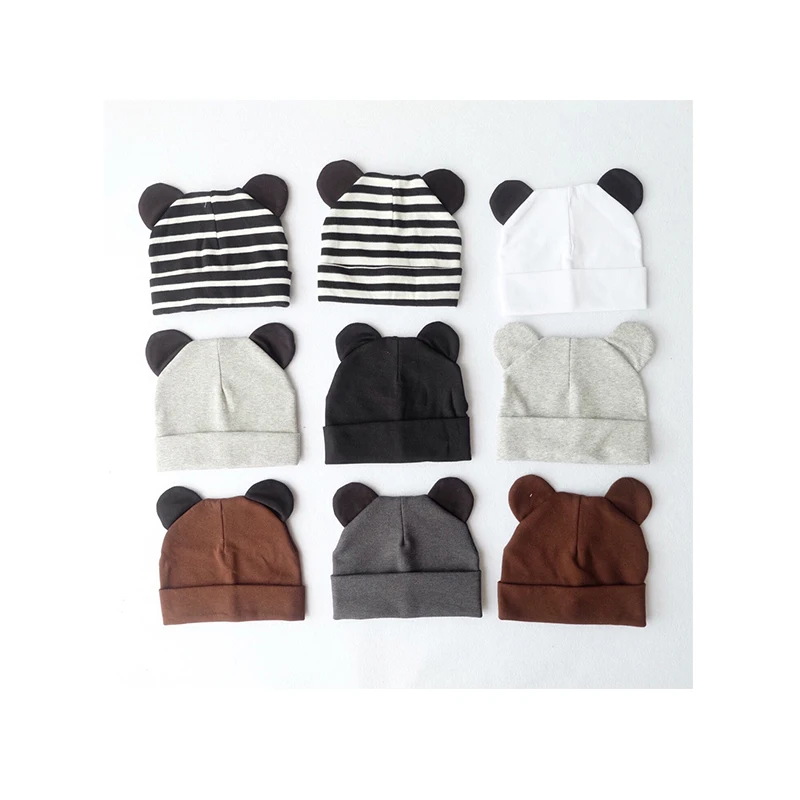 manufacturer Knitted Organic Cotton Baby Knotted Hat Wholesale