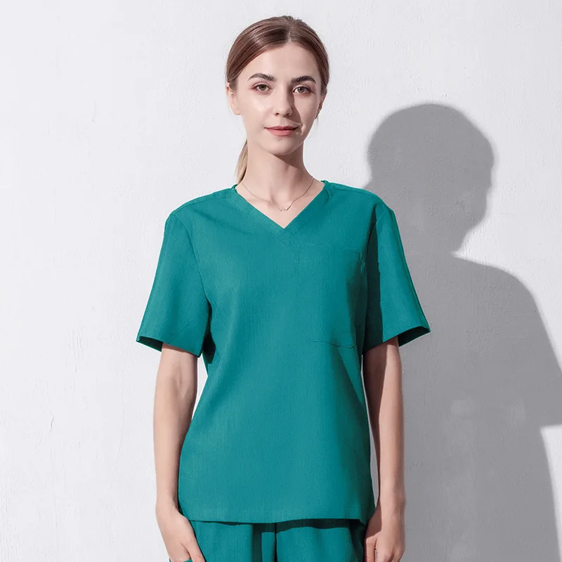 Women and Man Jogger Medical Nursing Scrubs Uniforms Sets Wholesale Doctors and Nurses Female