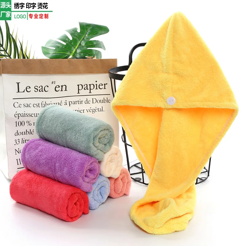 Wholesale Super Absorbent Microfiber Hair Wraps Towel Bath Spa Head  Hair drying Towel
