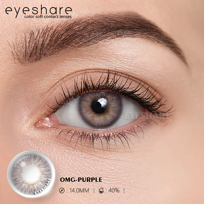 EYESHARE Natural Colored Contact Lenses For Eyes 2pcs Gray Eyes Contacts Color Lenses Yearly Beauty Exclusive Contacts Lens Eye