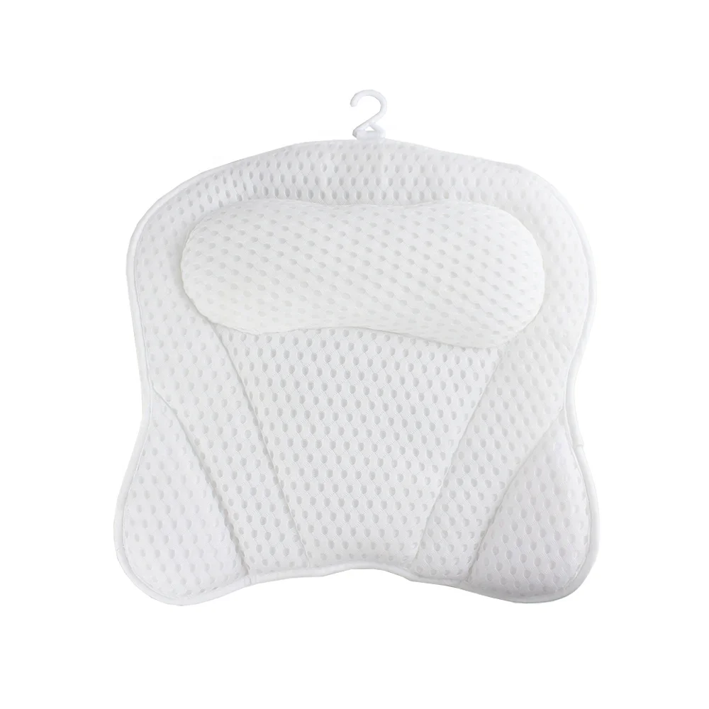 Back Neck Support Anti Slip Neck Pillow Custom Spa Bath Pillow