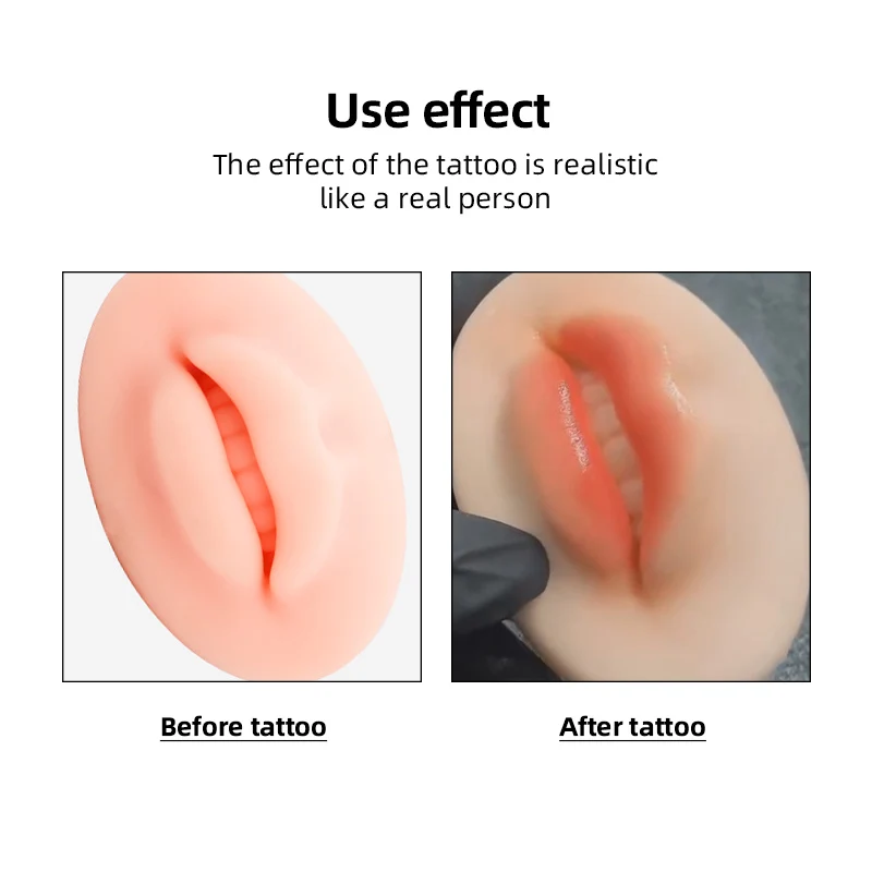IRISMANLI Newest Design Realistic Embroidery Lip Practice Soft Microblading Silicone Practice Lips For Training