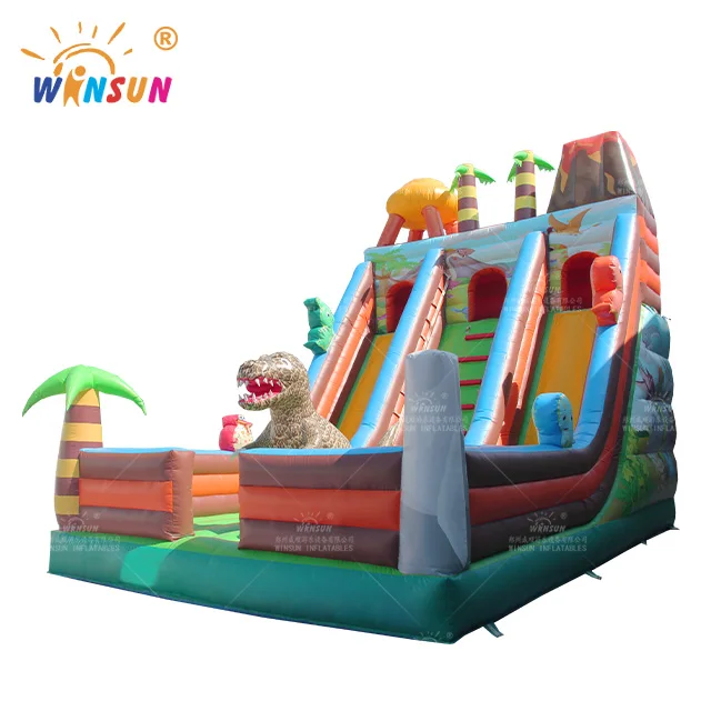WINSUN New design bounce house summer fun toys kids inflatable castle dry  inflatable slide trampoline with slide