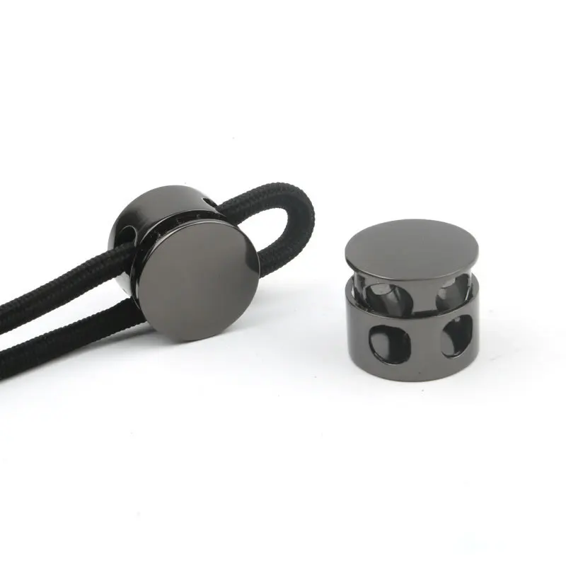 8mm Metal Cord Lock Stopper Ends Rope  Hole Spring Elastic Drawstring Rope Cord for Drawstrings Shoelaces Clothing Bag Fastener
