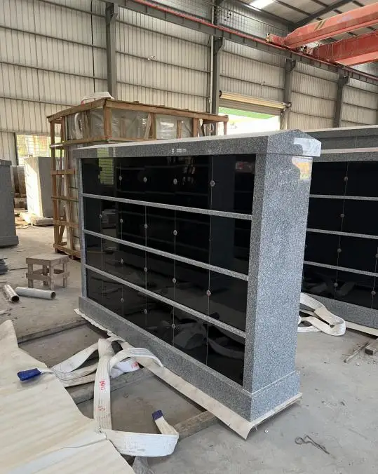 Cheap China G603 Grey Granite Tombstone Columbarium Niche For American