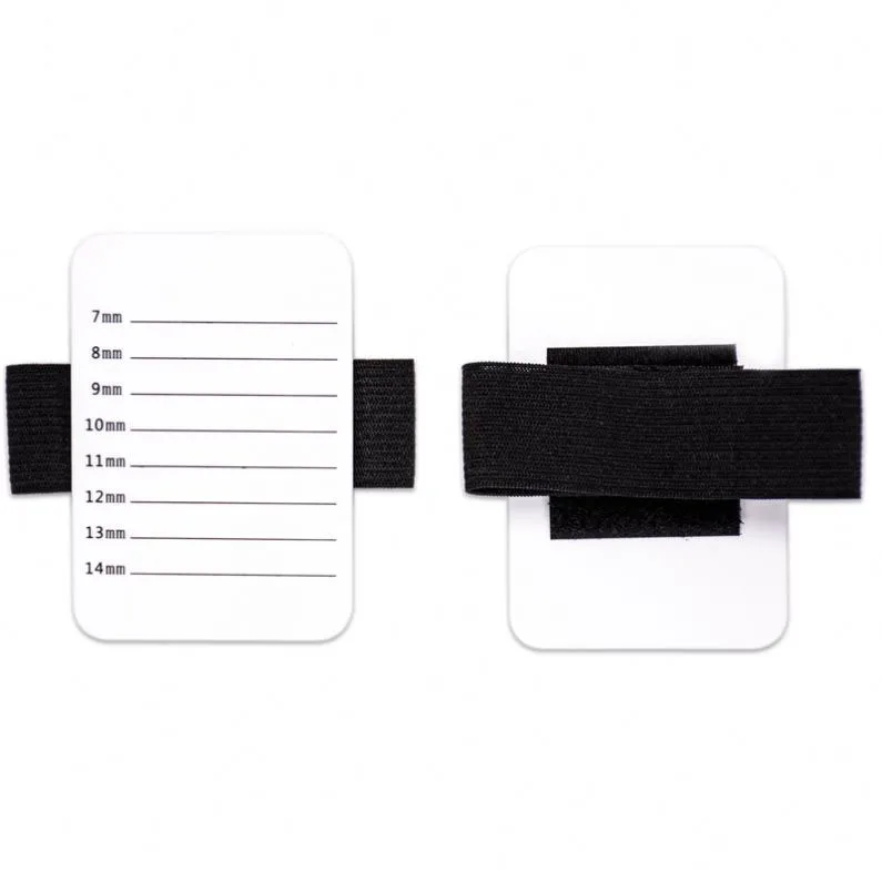 Bracelet Glue Holder Acrylic Display Palette Grafting Eyelash Tool Crystal Glass Table U-shaped Curved Scale Groove