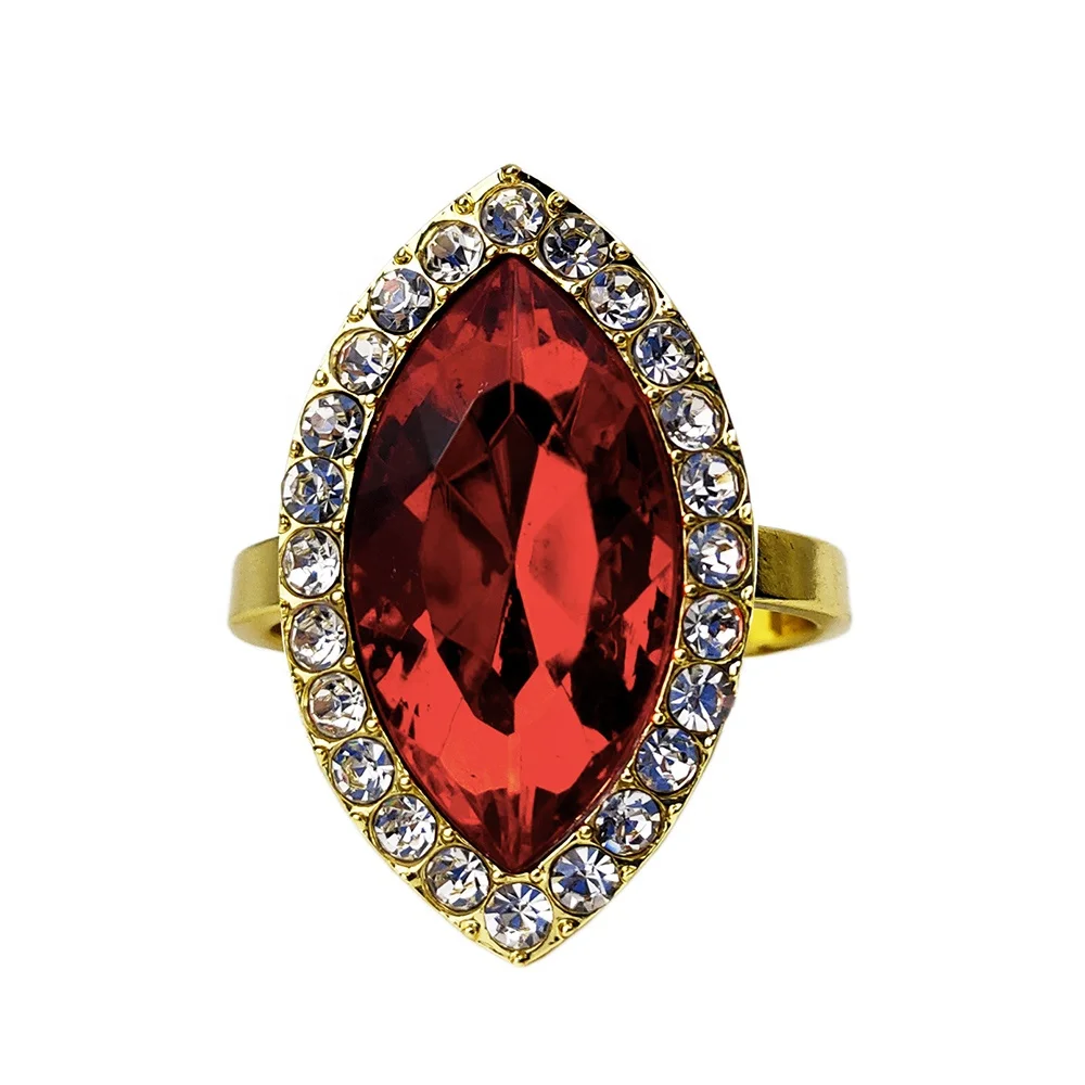 bling rhinestone napkin rings silver shuttle shape acrylic decor table napkin rings