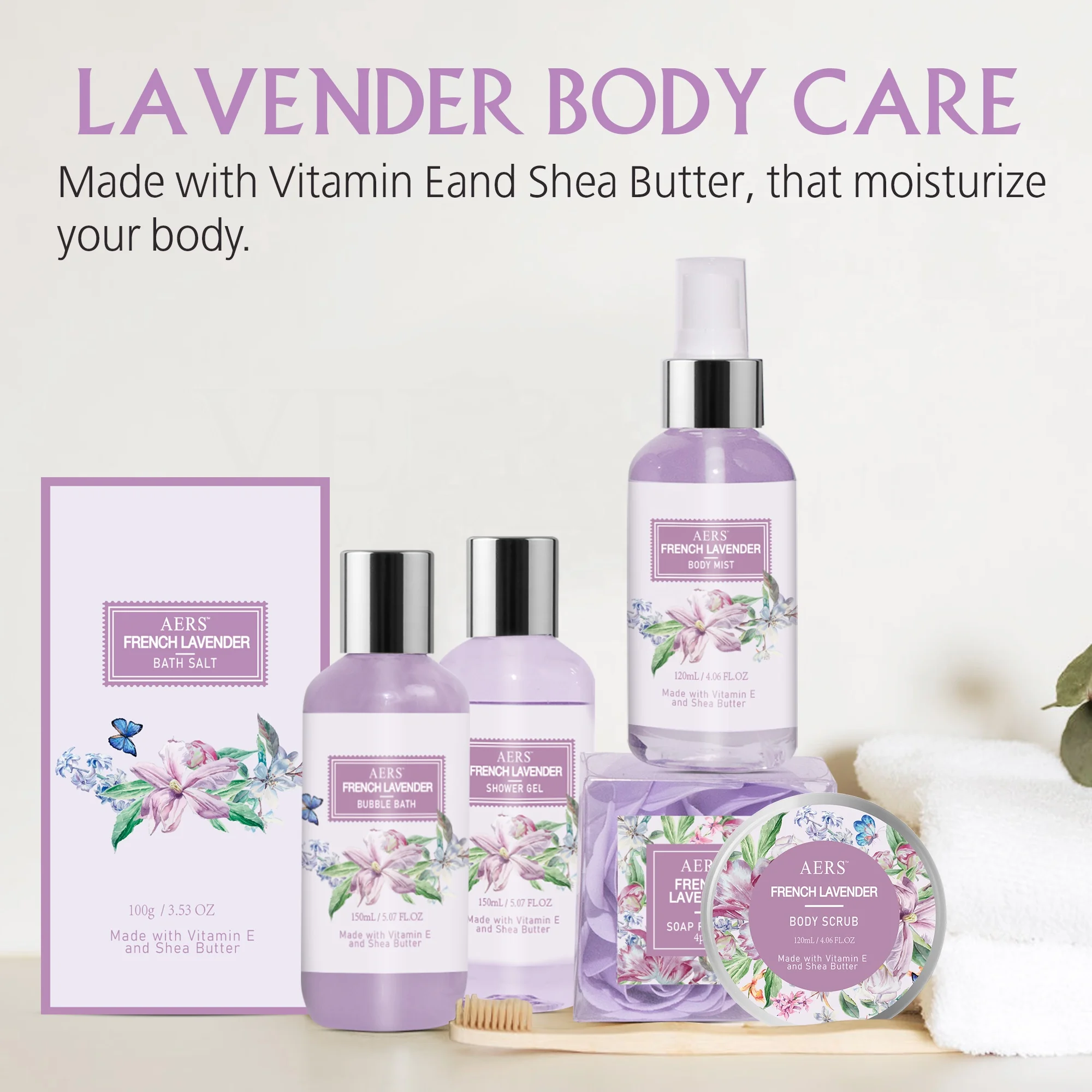 Customizable Bath Gift Basket Set with Handle for B2B Clients, Ideal for Spa and Home Use, MOQ 1000