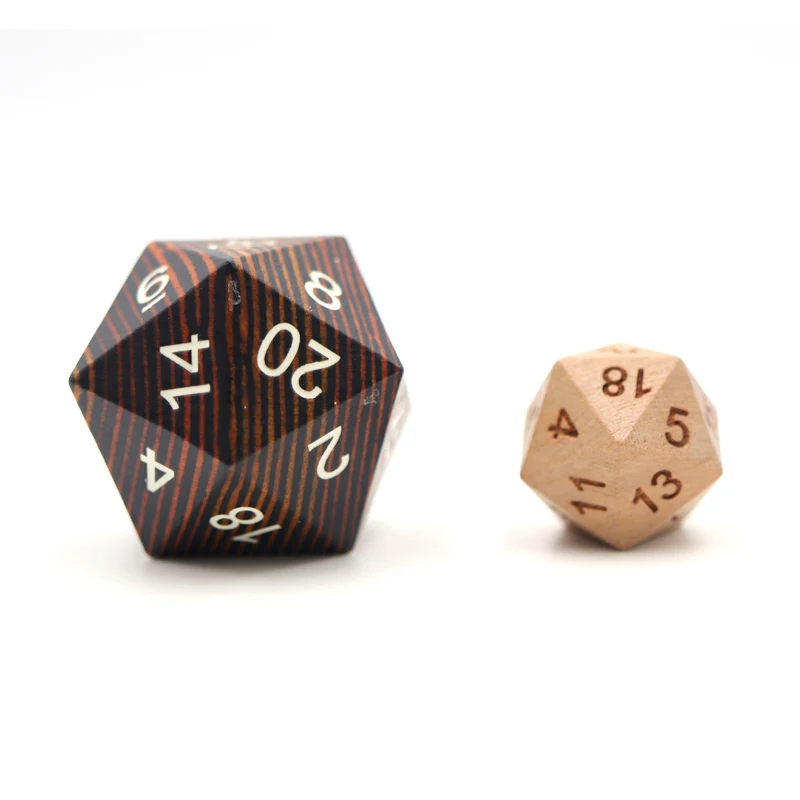 Ролевые подземелья многогранные игральные кости DND игры под заказ деревянные 33