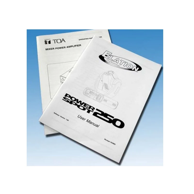 Customized high quality colorful tri-fold a5 Product  instruction leaflet printing  brochure book