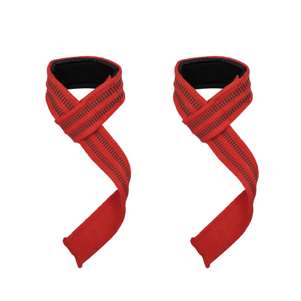 Custom Logo Neoprene Padded Wrist Support Weight Lifting Deadlift Strap