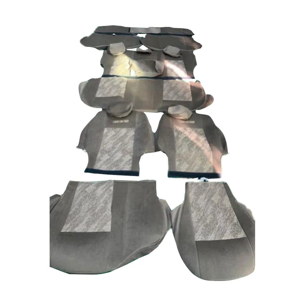 Premium Material Fabric Car Interior Accessories Full Set Luxury Seat Covers For Toyota Land Cruiser