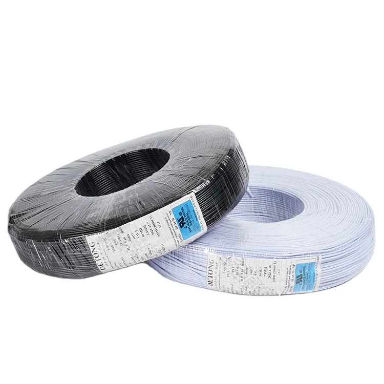 High Quality AWM US1015 600v PVC Insulated Hook Up Flexible Wire 26 24 22 20 18 16 14awg  Electric Cable