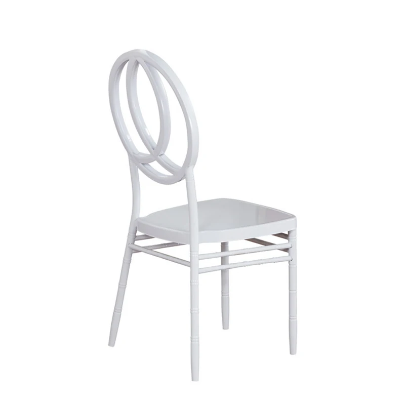 Cheap Price Pp Metal Modern Dining Restaurant Cross Back Acrylic Wedding Banquet Hotel Chair