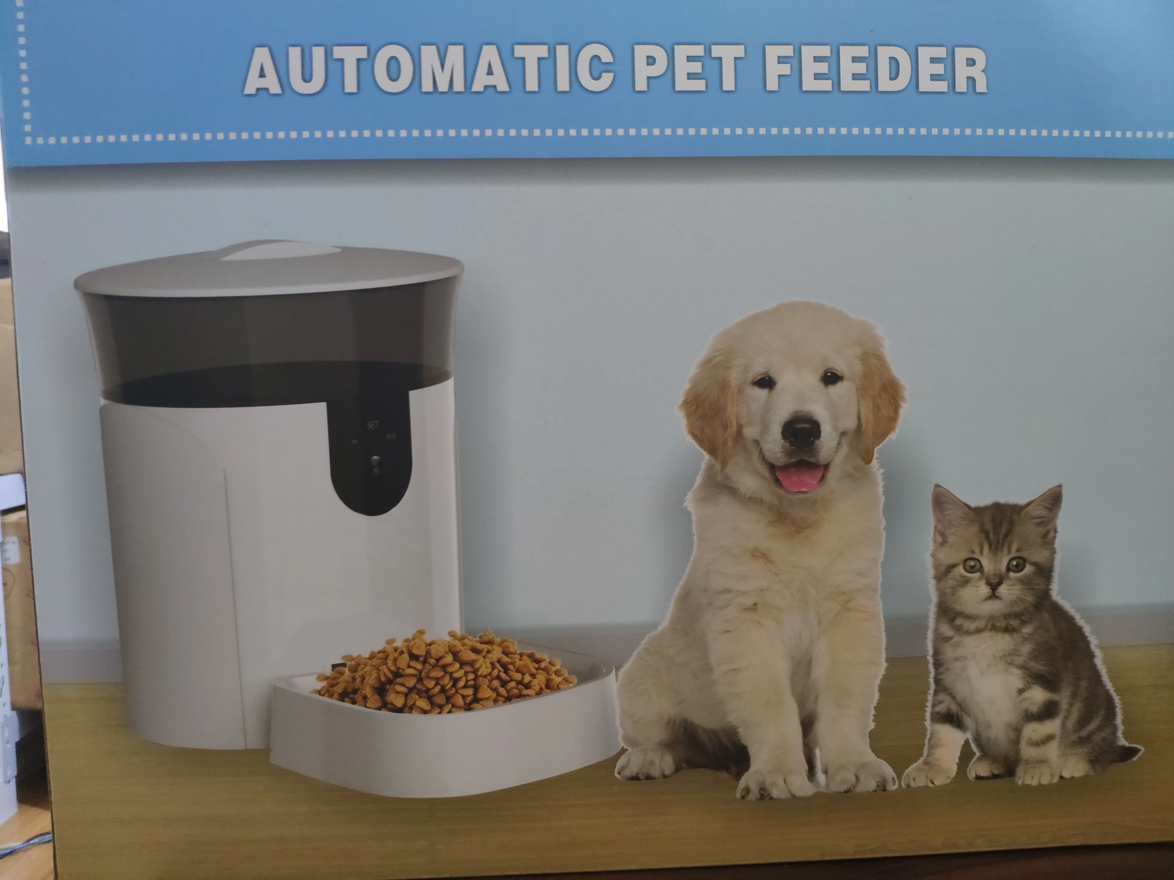 TUYA White Timing Feeding Support Smart Automatic WiFi  Auto Timer Pet Feeder