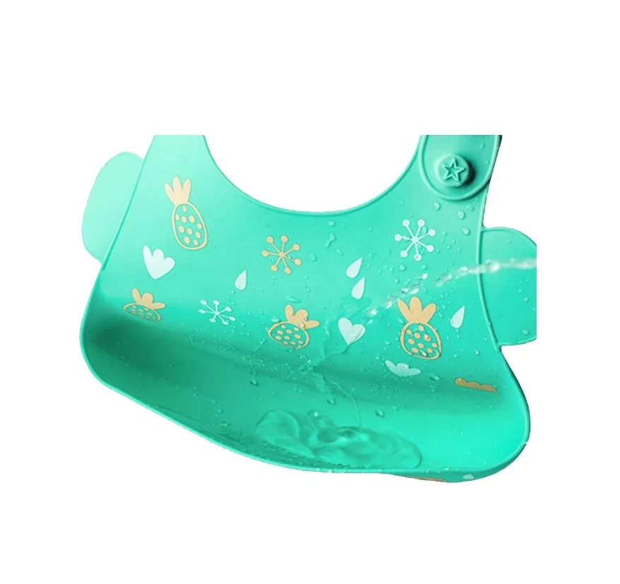 Youngerbebe Новое поступление детские нагрудники водонепроницаемый прочный горячие продаж популярные многоразовые силиконовые для пищевой