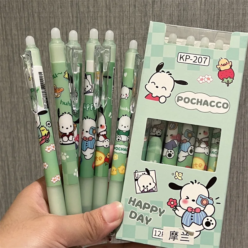DL5 Cute Animal 0.5mm Erasable Gel Pen Refills Rods Washable Handle Kids School Stationery Gift