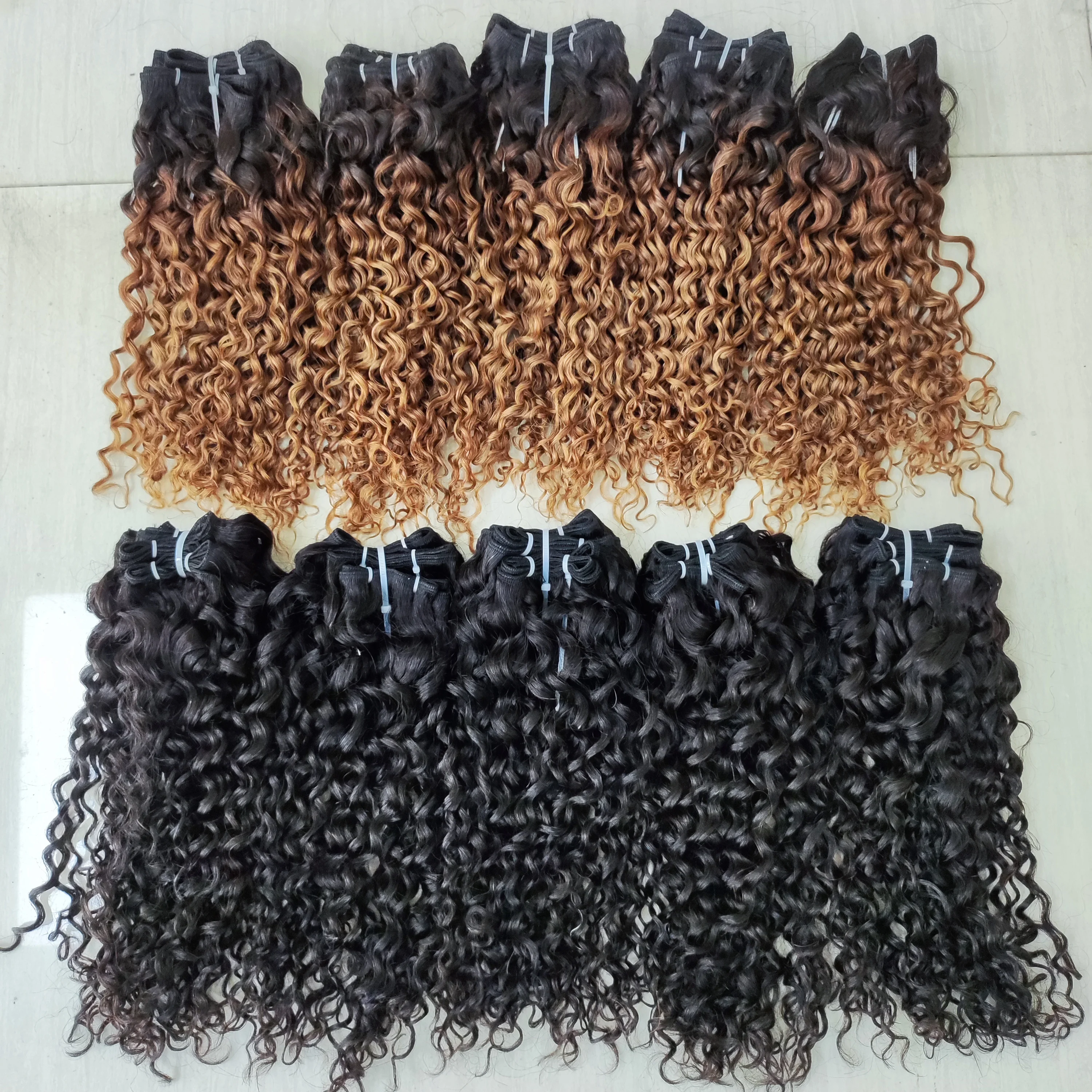 Letsfly Afro Kinky Hair Bundles Weft Dark Root Ombre Color Virgin Human Hair Bulk Buy Rose Curly Brazilian Hair Free Shipping