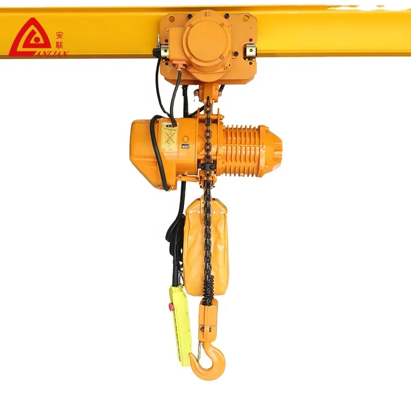 low price material lifting tool chain block electric hoist  1 ton 2 ton 5 ton with electric trolley