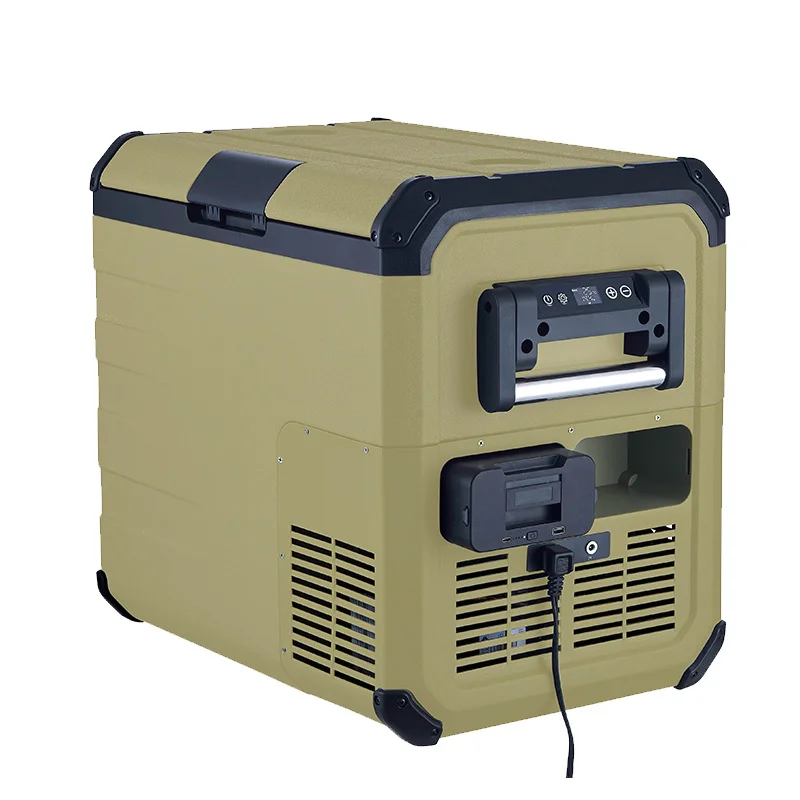 Portable Mini Heating Cool 220V AC DC 12V Camping Car Refrigerator other refrigeration with Freezer Fresh Food and Tools