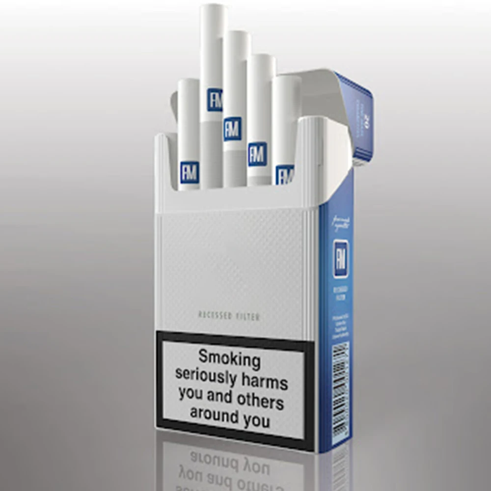 Custom paper rounded corner cigarette box Wholesale cardboard cigarette packaging box custom printed disposable cardboard