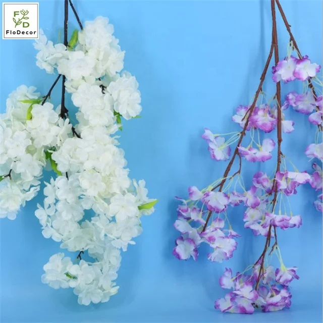 Wholesale Hot Selling Cheap Artificial Cherry Blossom Flower Silk Cloth For Hotel Wedding Home Party Decoration Showroom Design