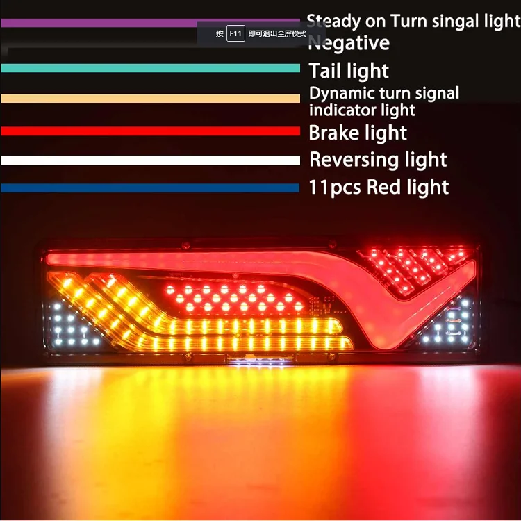 Задний фонарь для грузовика, светодиодная система освещения для грузовика, запчасти, светодиодные фонари для грузовика, прицепа