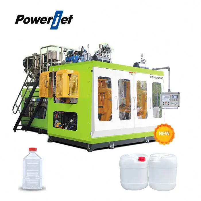 Powerjet высокоскоростная двойная станция пластиковые бочки барабаны tunk бутылка экструзия выдувная формовочная машина