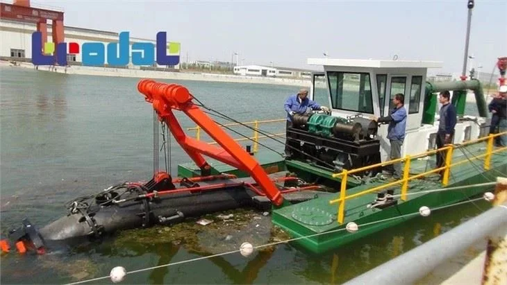 TRODAT Dredging Cutter Head Drive System for Dredger with Hydraulic Motor,Toothed Coupling, Drive Shaft Bearing Assembly