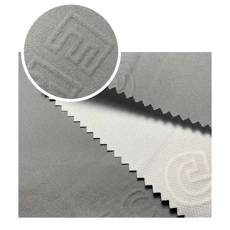 2022 New style 3D puff printing embossed composite fabric 150gsm 75D high-stretch polyester fabric for down-jacket