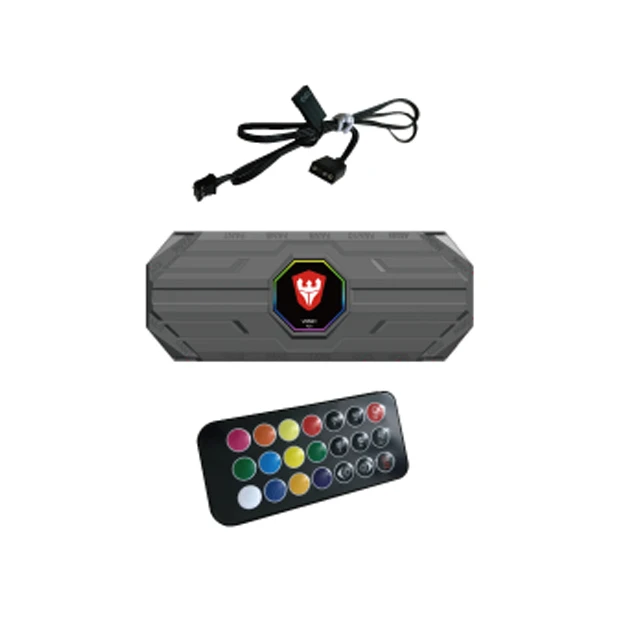 SATE(ACB-3)2022 New Arrival Computer Accessory PC Computer 5V RGB Fan Remote Controller Hub Music Motherboard Control Set