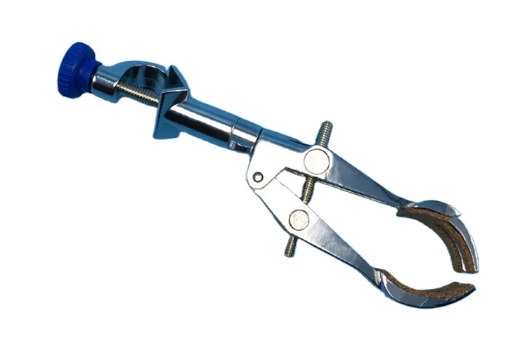 Laboratory 360 degrees Swivel Type Rubber-Coated Head four Prong Finger Style Lab Clamp